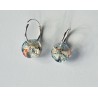 Boucles d'oreilles BO164 - Papillon en transparence - Argent 925