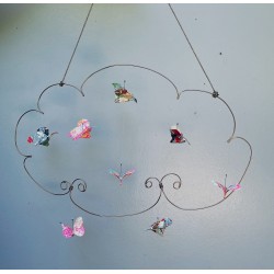 Mobile : Papillons dans nuage