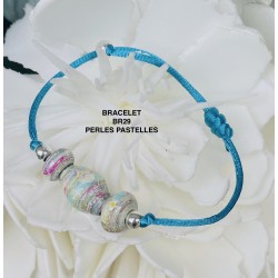 Bracelet  C29  Perles pastelles