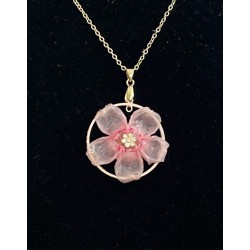 Collier Rosée florale éternelle  - Plaqué or -   C180
