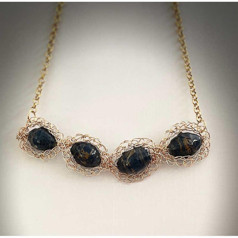 Collier  Ombres et Lumières  Plaqué or           C198