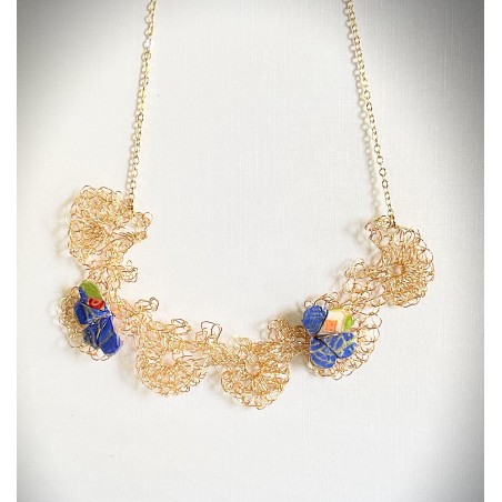 Collier  Filigrane d'Azur    Plaqué or          C199