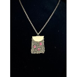Collier  Jardin Suspendu   Laiton et or        C200