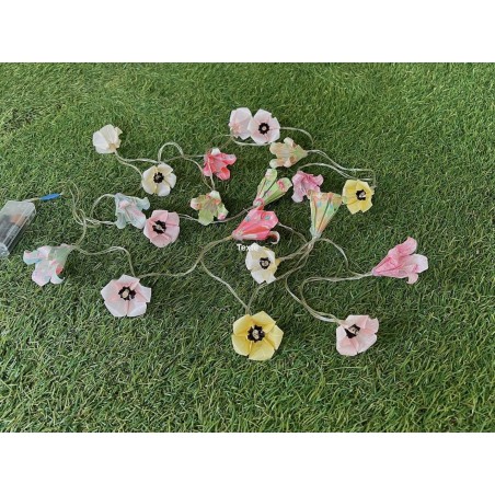Guirlande lumineuse : Lys et Coquelicots   20 leds           GE28
