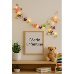 Guirlande Lumineuse : Féerie Enfantine (Allumée).