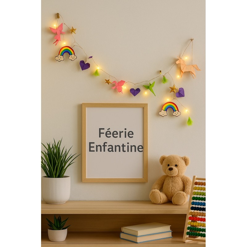 Guirlande Lumineuse : Féerie Enfantine (Allumée). Guirlande Lumineuse : Féerie Enfantine (Allumée).